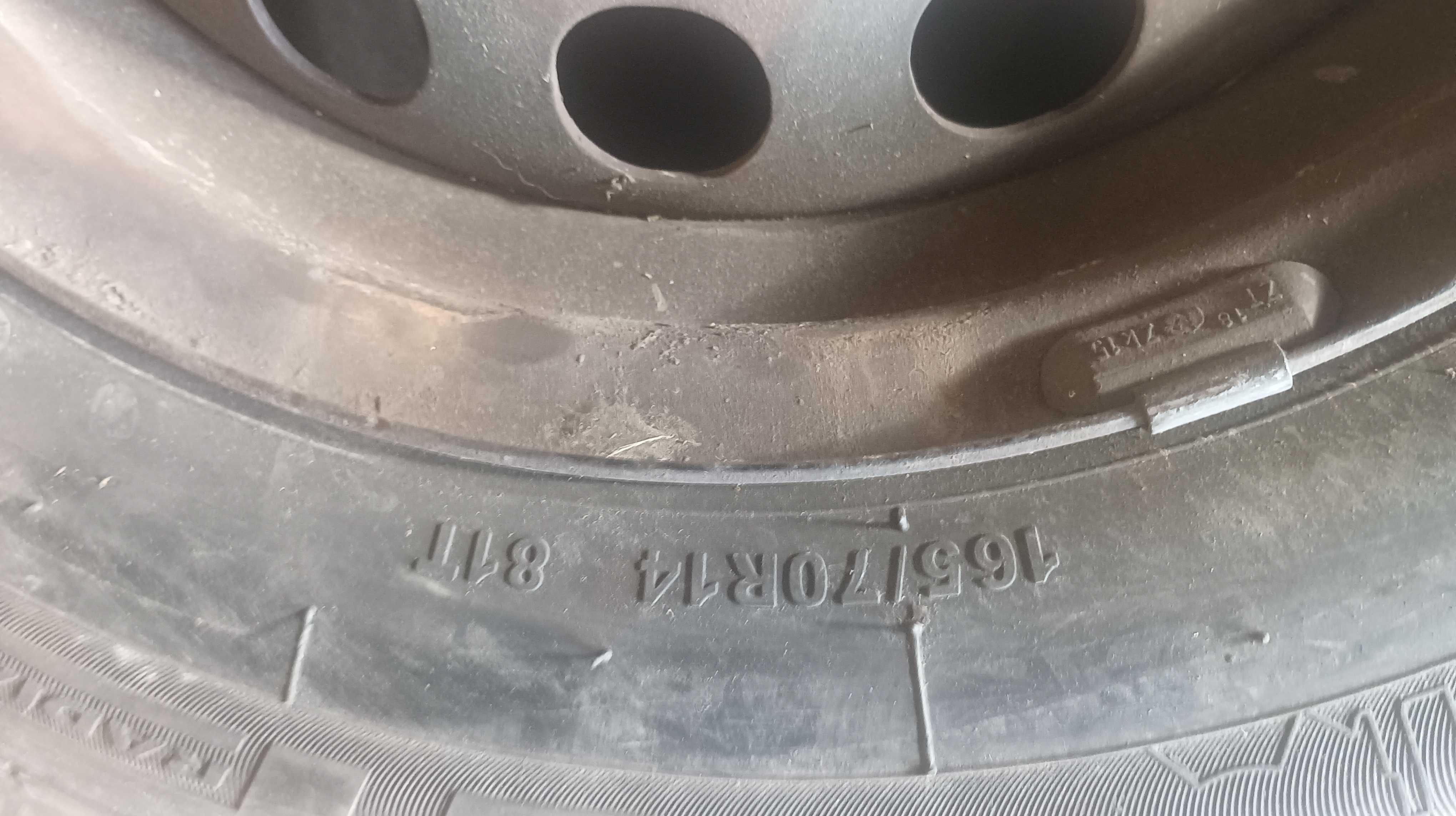 REF0010A 4 pneus com Jantes 155/70R13 75  , Dunlop 155SR13