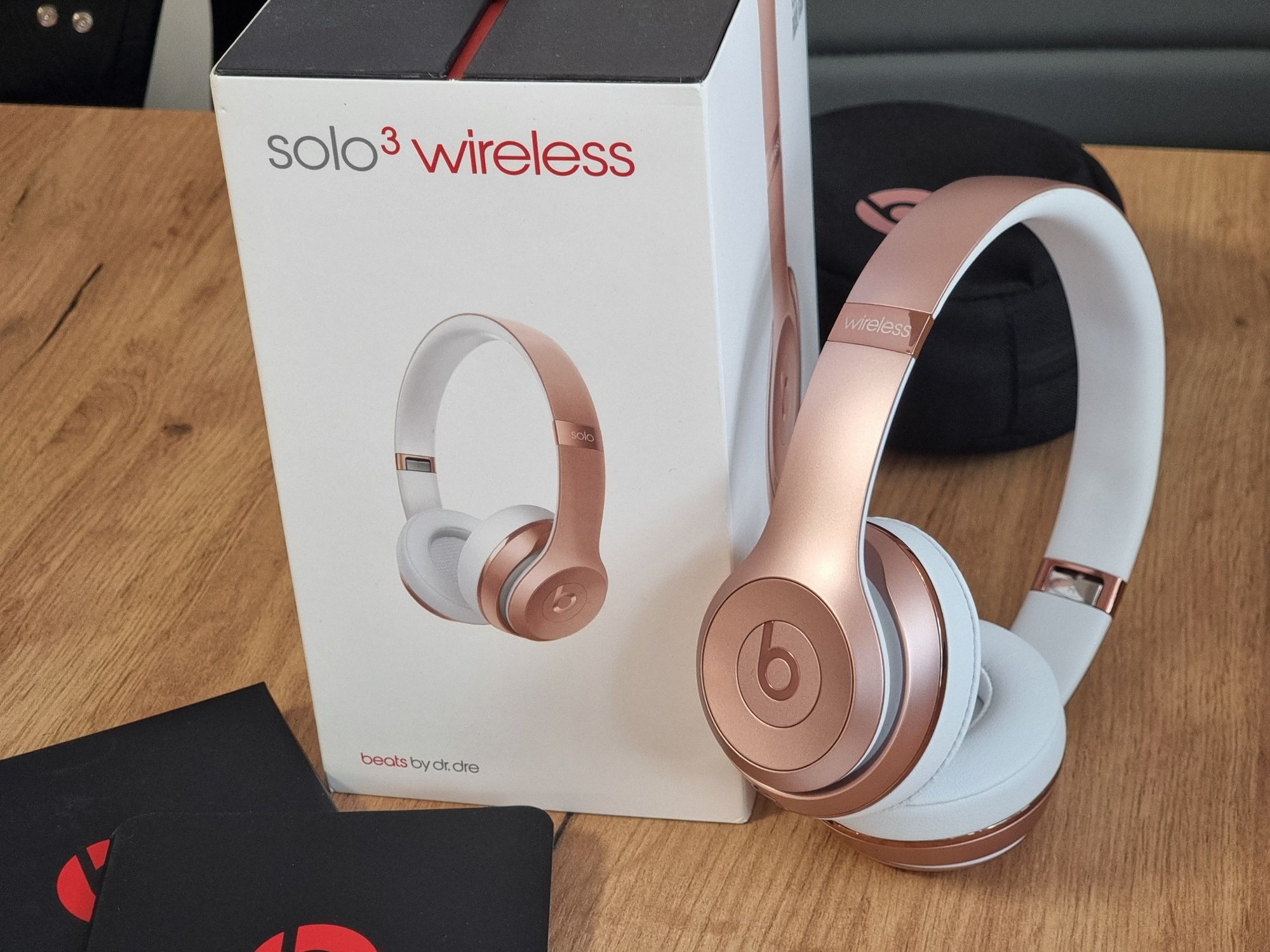 Słuchawki bezprzewodowe Beats Solo 3 Wireless Rose Gold Set by Dr Dre