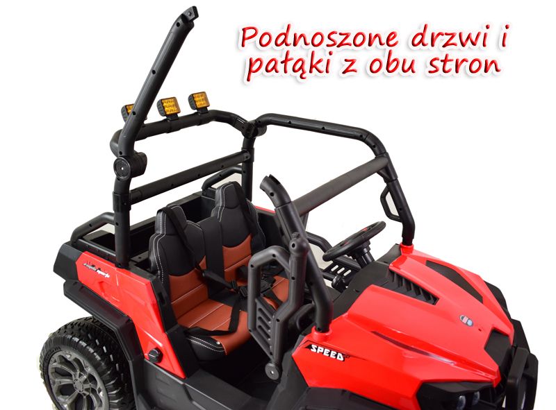 Dwuosobowy pojazd dla dzieci BUGGY na akumulator 4x4 UTV EVA do 50kg!