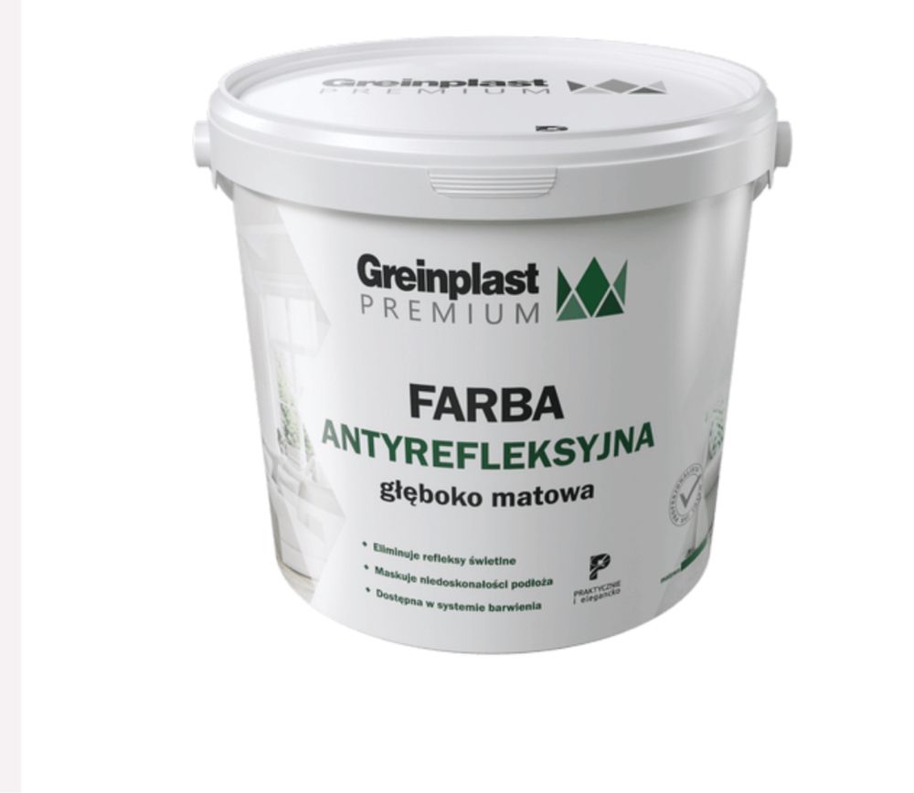 Farba Antyrefleksyjna Greinplast Premium Biała