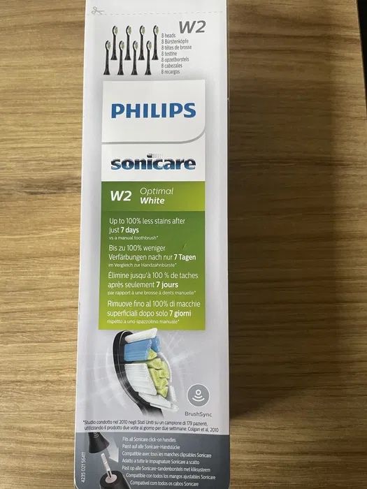 Końcówki wybielające W2 biale 8 sztuk Philips SoniCare