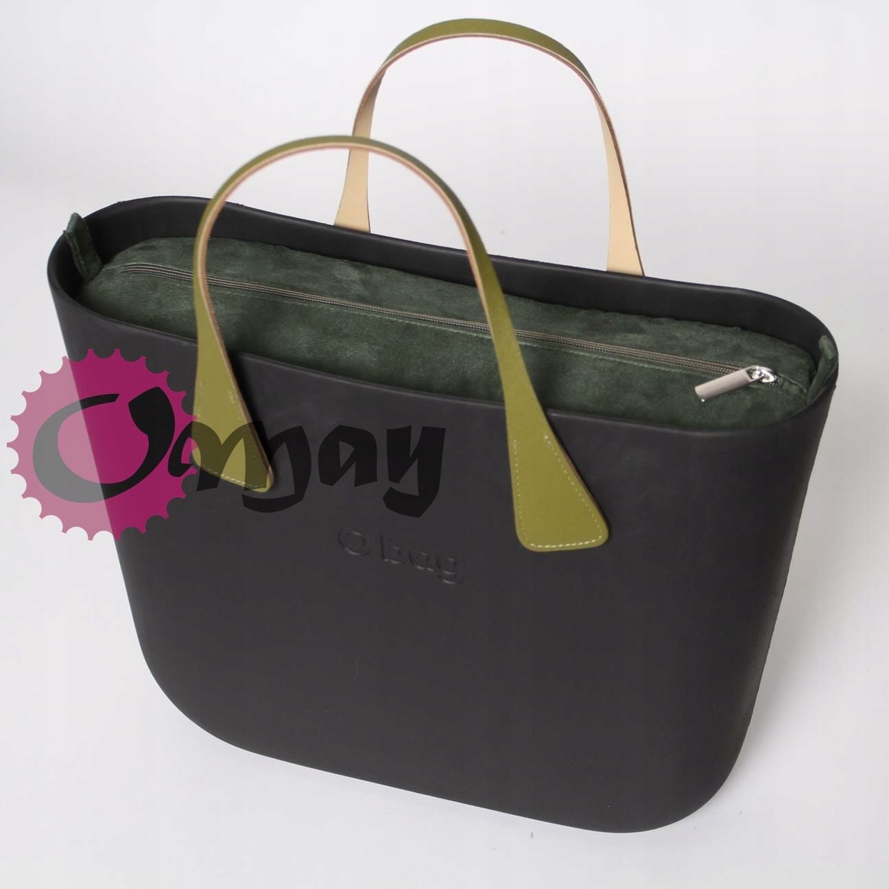 organizer OBAG STANDARD ekozamsz khaki 2 kieszenie wkład OMAY