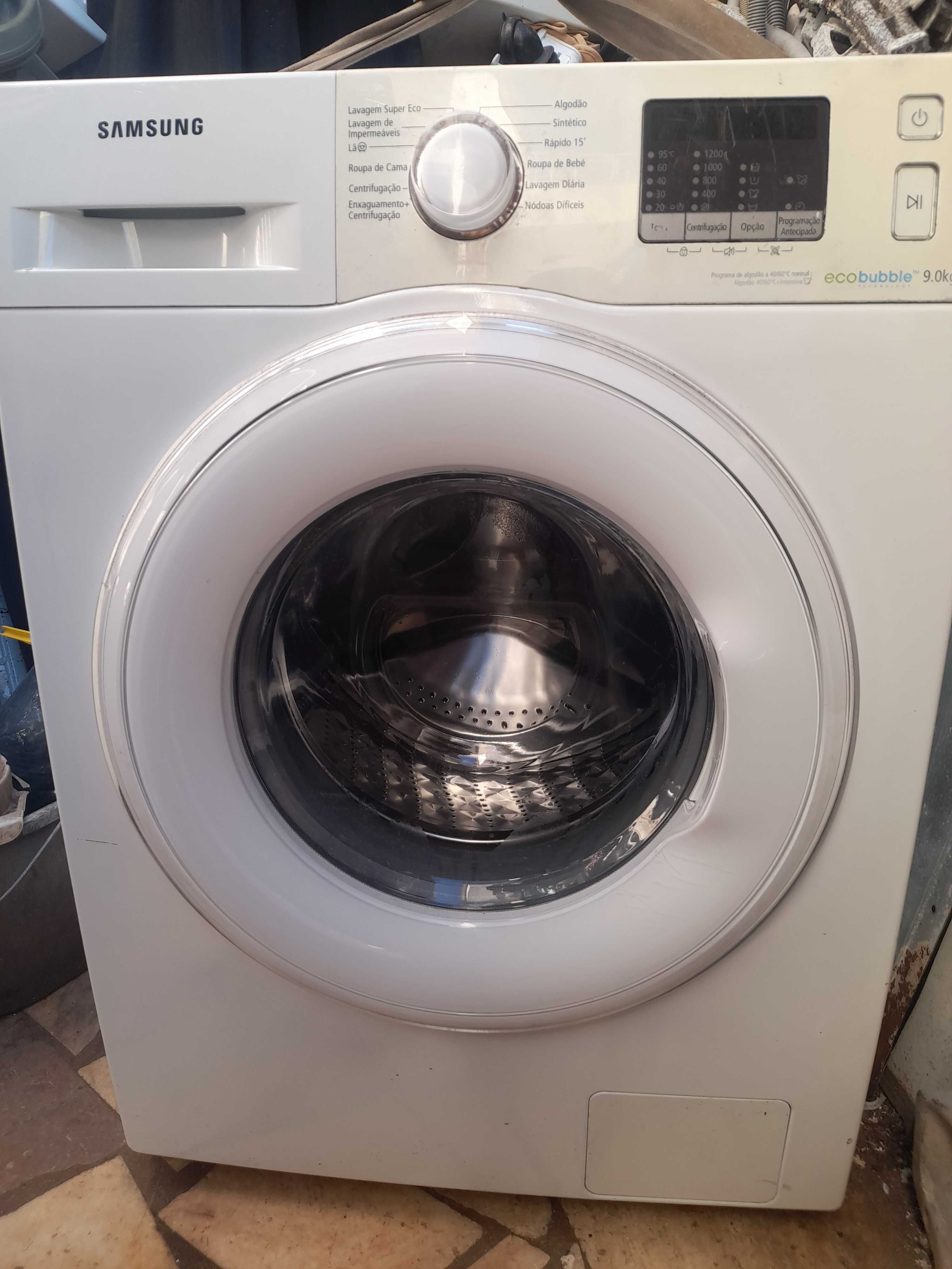 maquina de roupa Sansung 9 quilos 1200 rpm  estado,nova