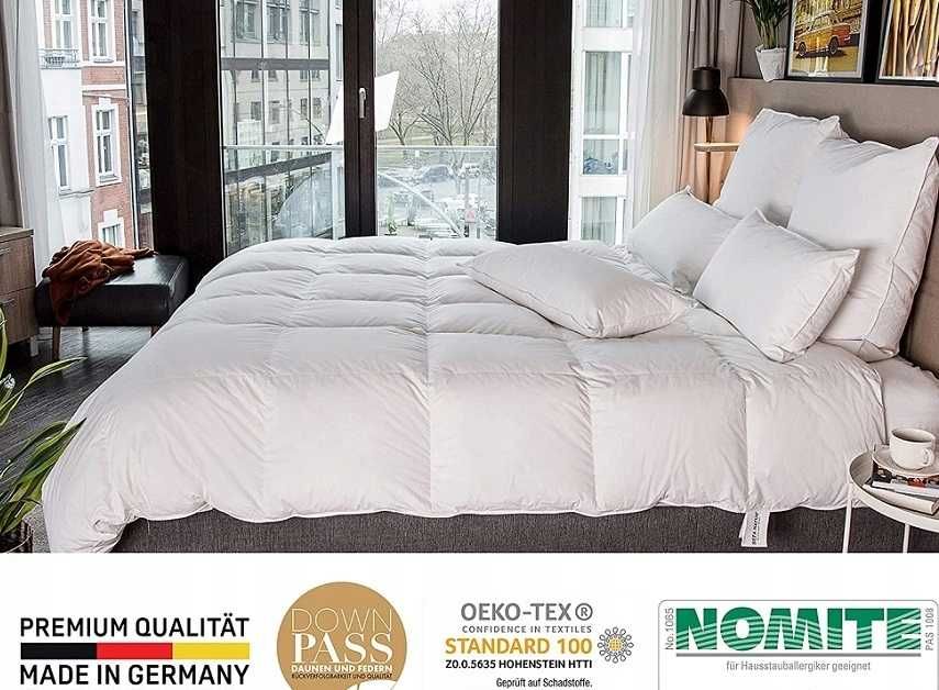 Kołdra puchowa pierze gęsie 155x220 ciepła kołderka puch zimowa