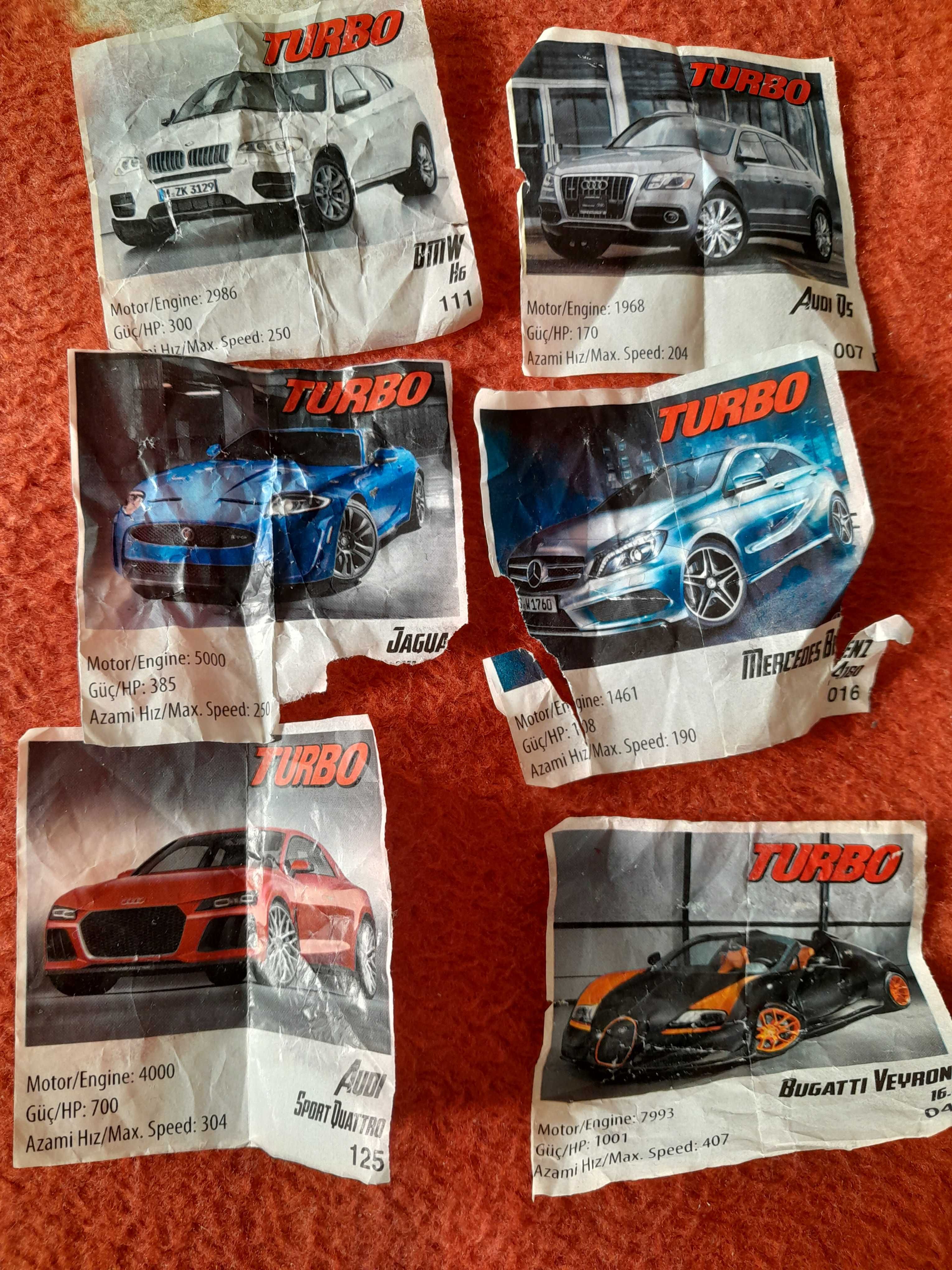 Gumy TURBO papierki
