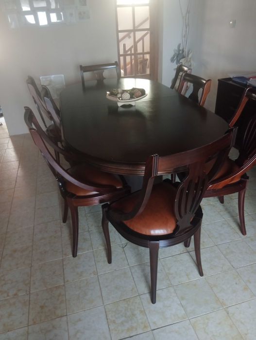 Conjunto de mobília antiga de sala em bom estado ( ler descrição)