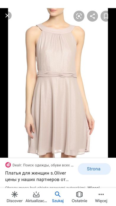 Sukienka s. Oliver 38 nude jak nowa, komunia, wesele