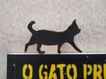 (PORTES GRÁTIS) Marcador de livro personalizável pintado à mão - Gato