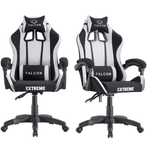 Fotel Gamingowy z tkaniny EXTREME FALCON Light Gray dla gracza