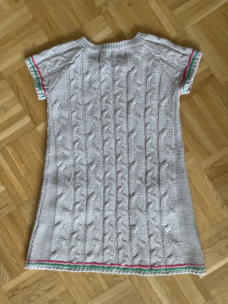 Ciepła tunika sukienka sweterek marki Coolclub kids rozm. 122cm