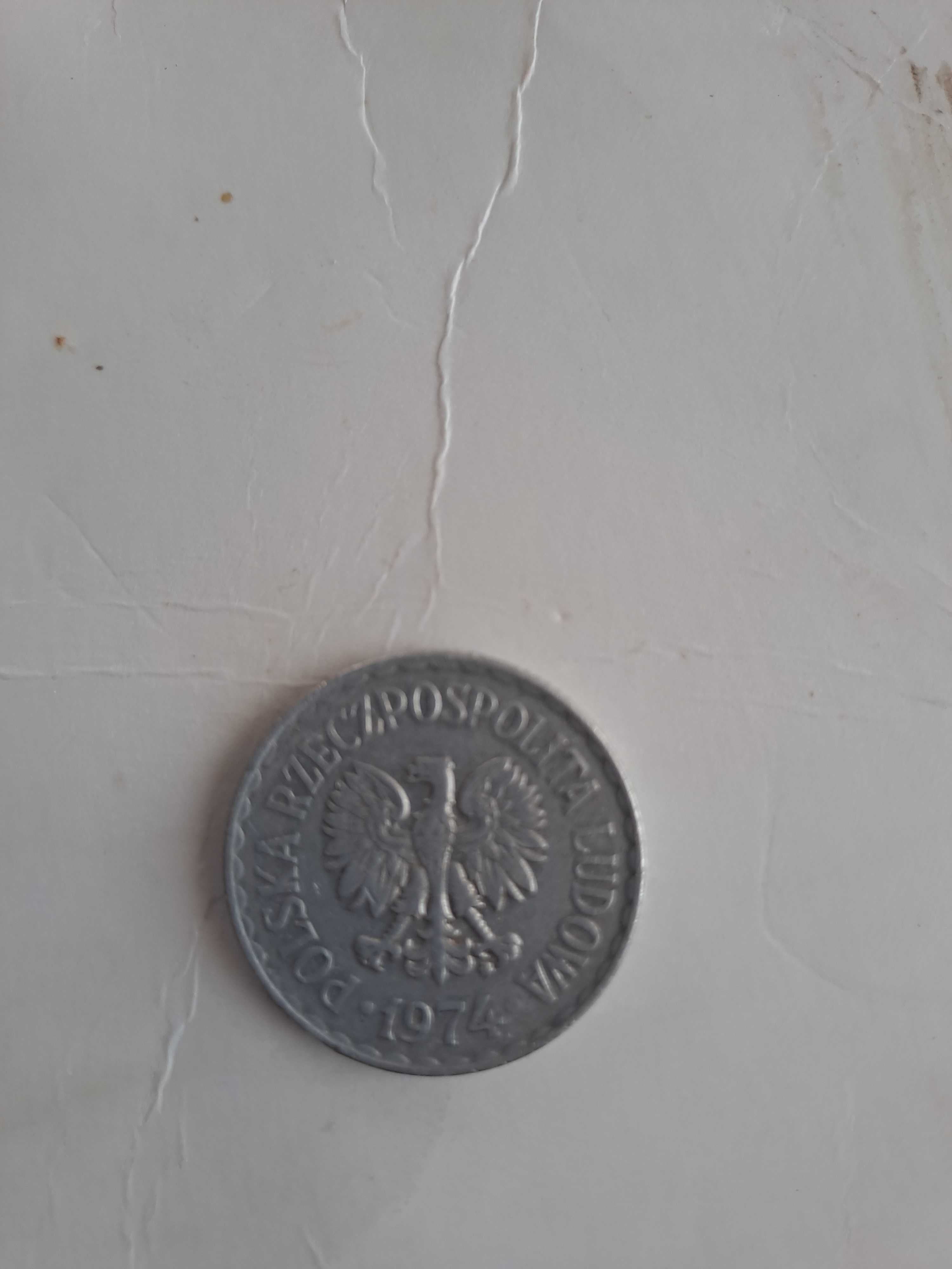 Moneta z 1zl z 1974