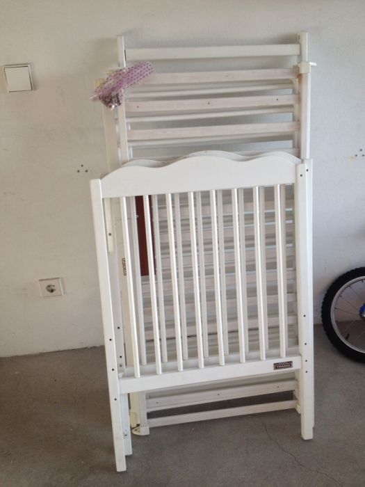 Berço, colchão de molas, (cama de grades) TRAMA