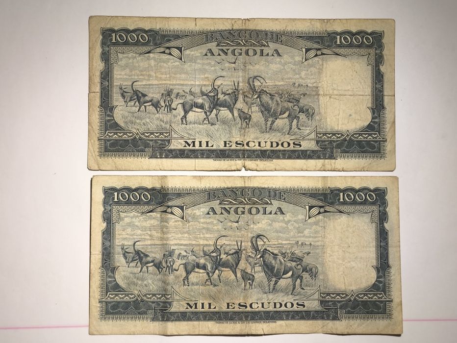Lote de Notas de Angola - 1000 Esc.