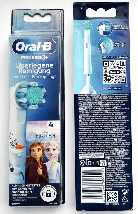 Дитячі змінні насадки зубної щітки Oral B PRO Kids  Frozen ОРИГІНАЛ