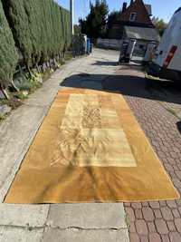 Bardzo duzy dywan beżowy żółty 230x340