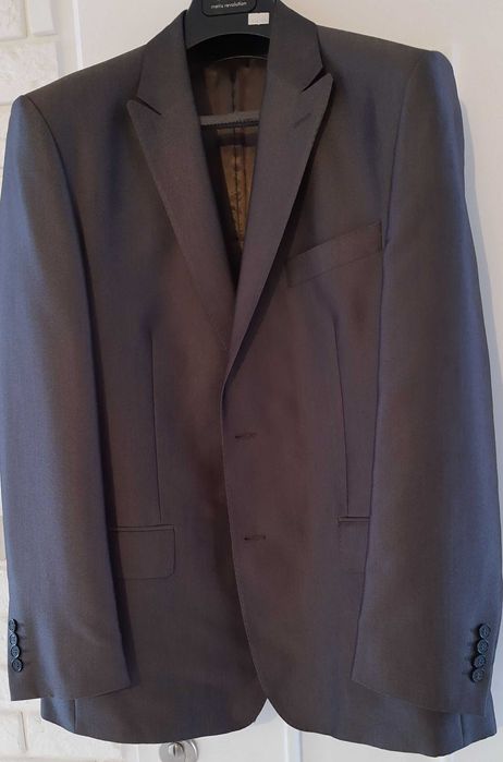 garnitur 2-częściowy szary z połyskiem Vido