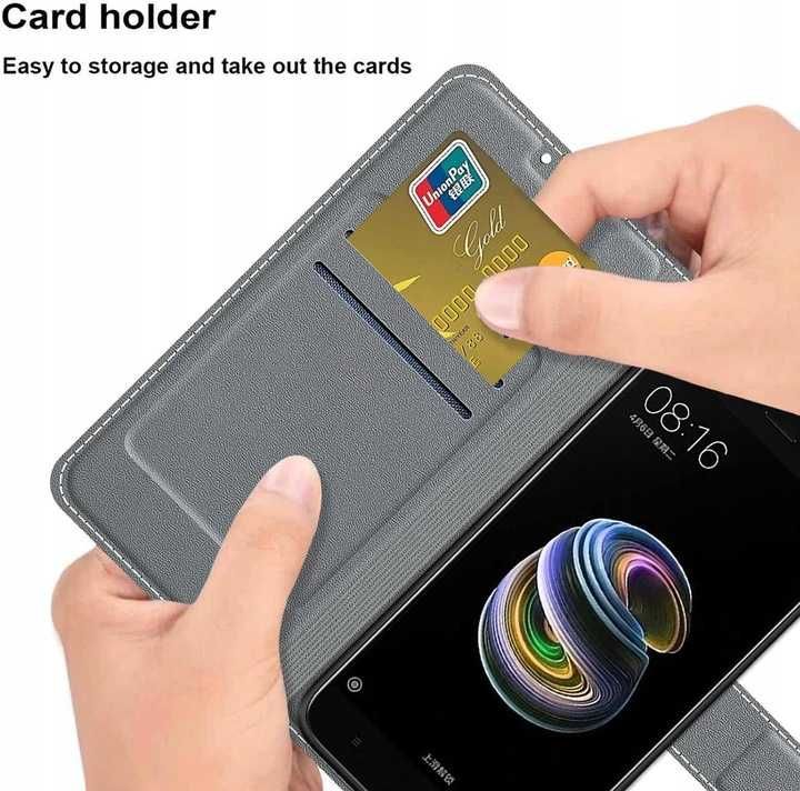 TOMYOU Samsung Galaxy A02 Etui wysokiej jakości z skóry poliuretanowej
