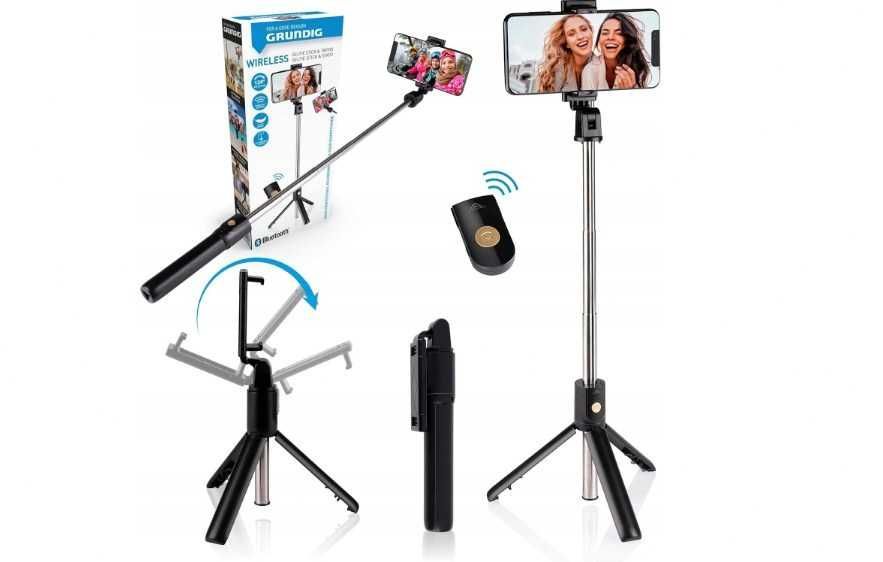 Kijek Kij Do Selfie Uchwyt Grundig Bluetooth Selfie-Stick Pilot