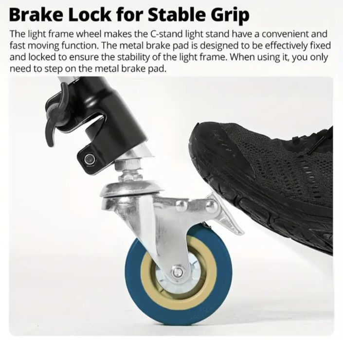 25 мм обертальні колеса для стійки | Журавель | C-stend