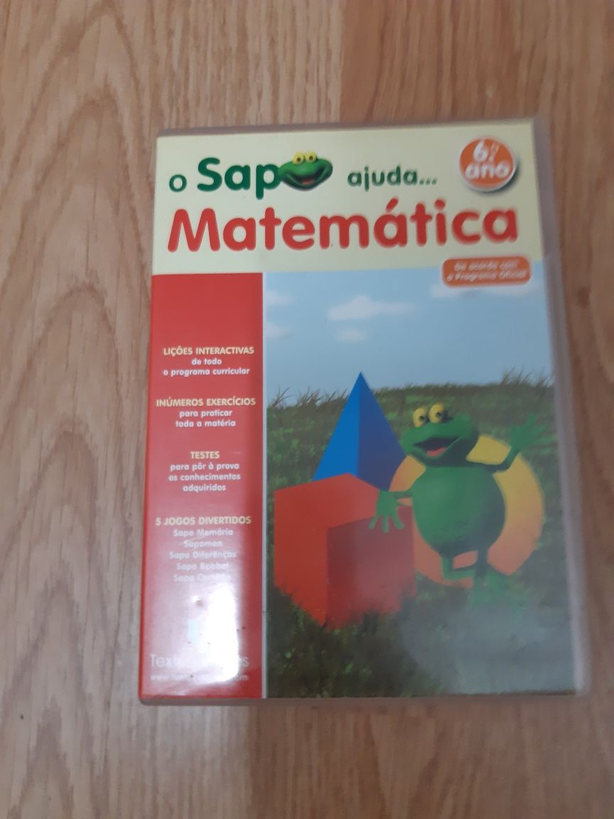 DVD sapo matemática - 6 ano -vendo ou troco