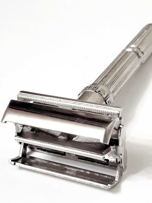 Винтажный Т-образный мужской бритвенный станок из СССР 80-х