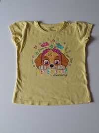 Koszulka żółta Skye, T-shirt, nutki, muzyka