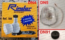 Dínamo de bicicleta com farol acoplado RINDER e óptica