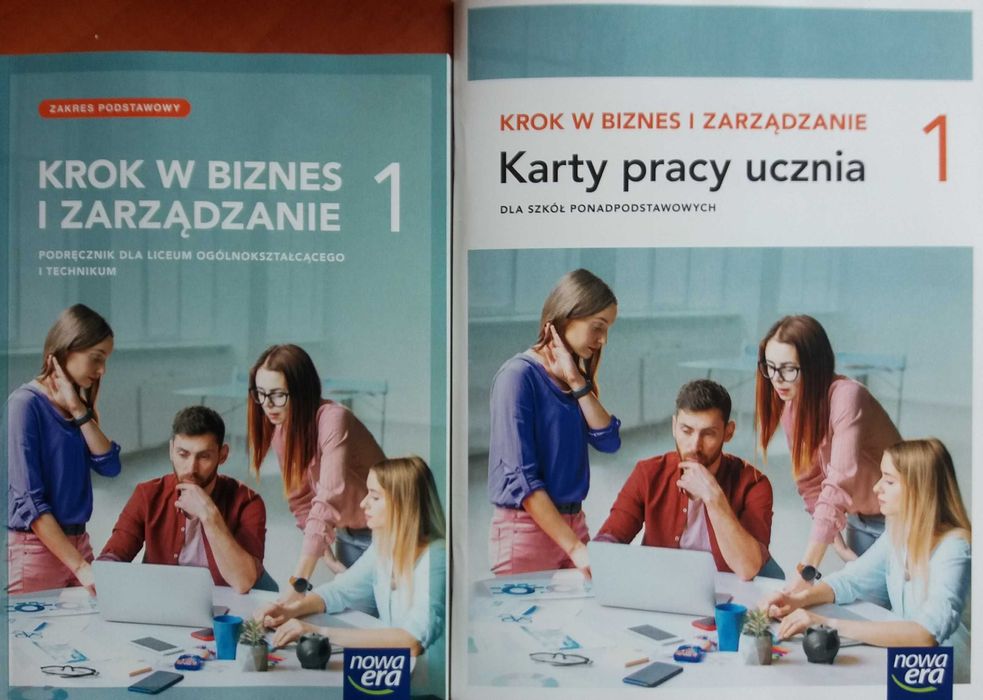 Krok w biznes i zarządzanie LO 1 podr. ZP + Karty pracy ucz. Nowa Era