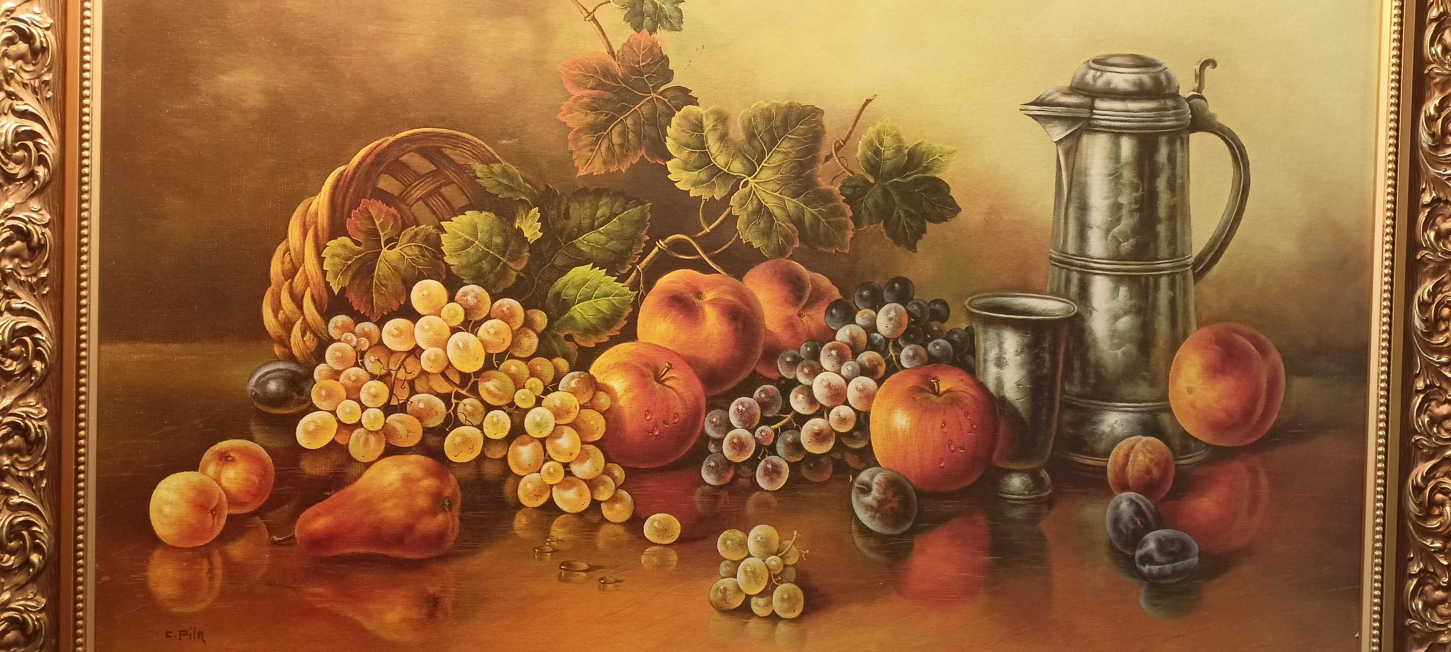 Obraz owoce na stole
