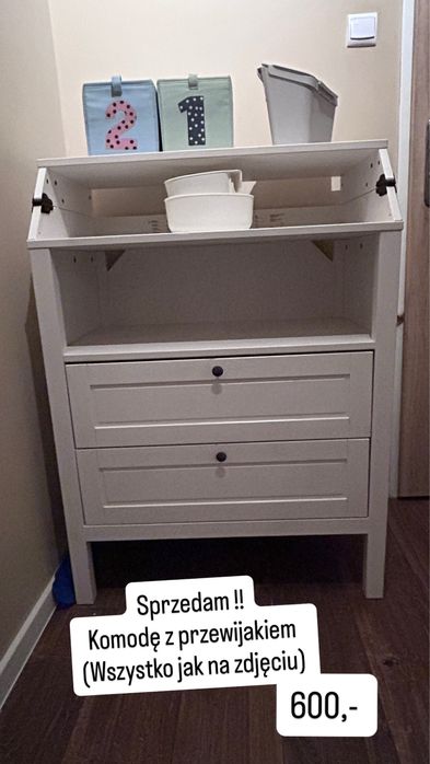 Komoda z przewijakiem - wszystko na zdjeciu