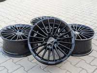 4x ORI Felgi AUDI 17 Cali A3 8Y0 Sedan 8Jx17 ET46 5X112 Czarne + Dekle