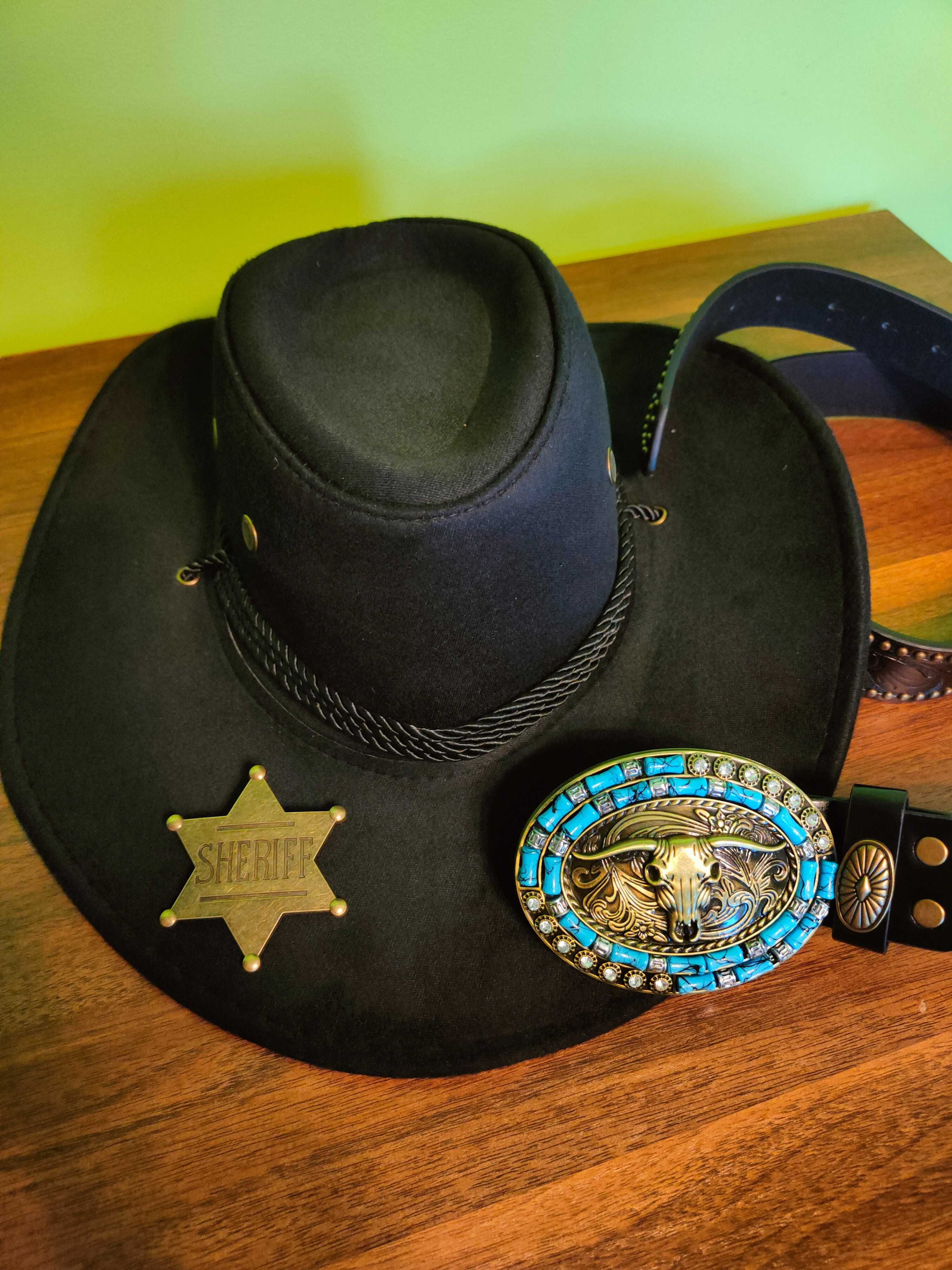 pas cowboy byk gwiazda sheriffa szeryf western