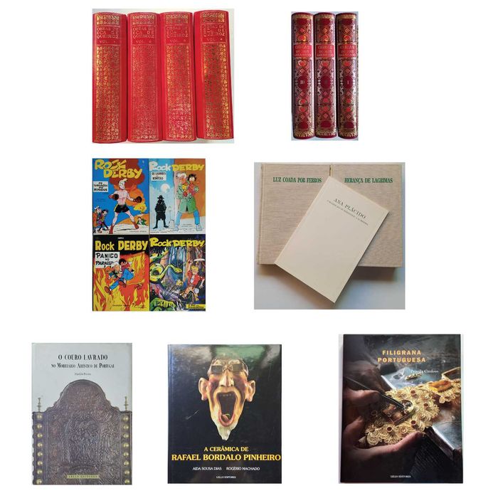 Lote de 7 titulos - 17 livros Lello Editores