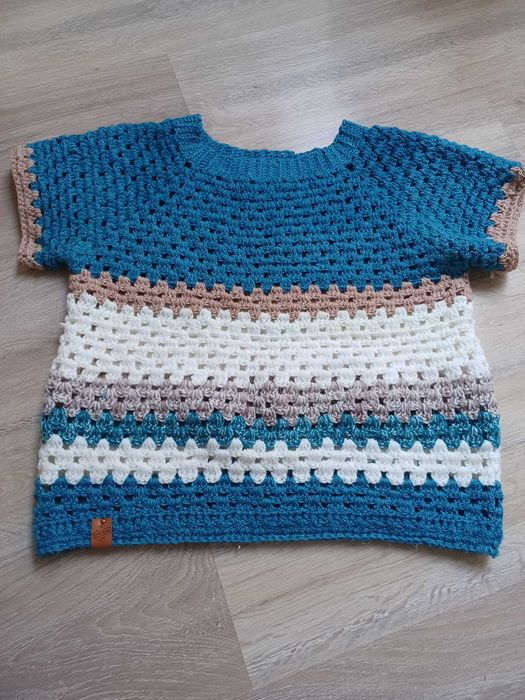 Sweter bluzka patchwork