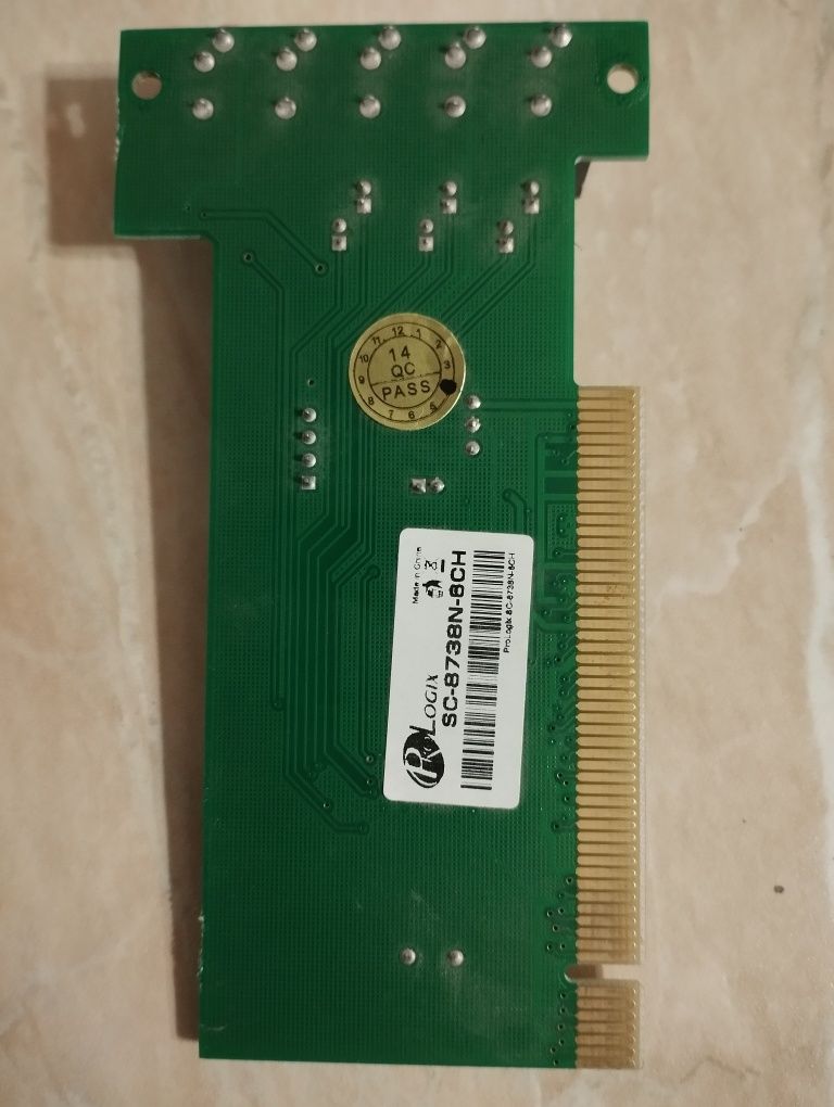 Внутрішня PCI звукова карта 5.1 для ПК (C-MEDIA 8738)