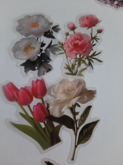 25 stickers flores variadas. Scrapbooking 
Ideal para Scrapbooking, ar