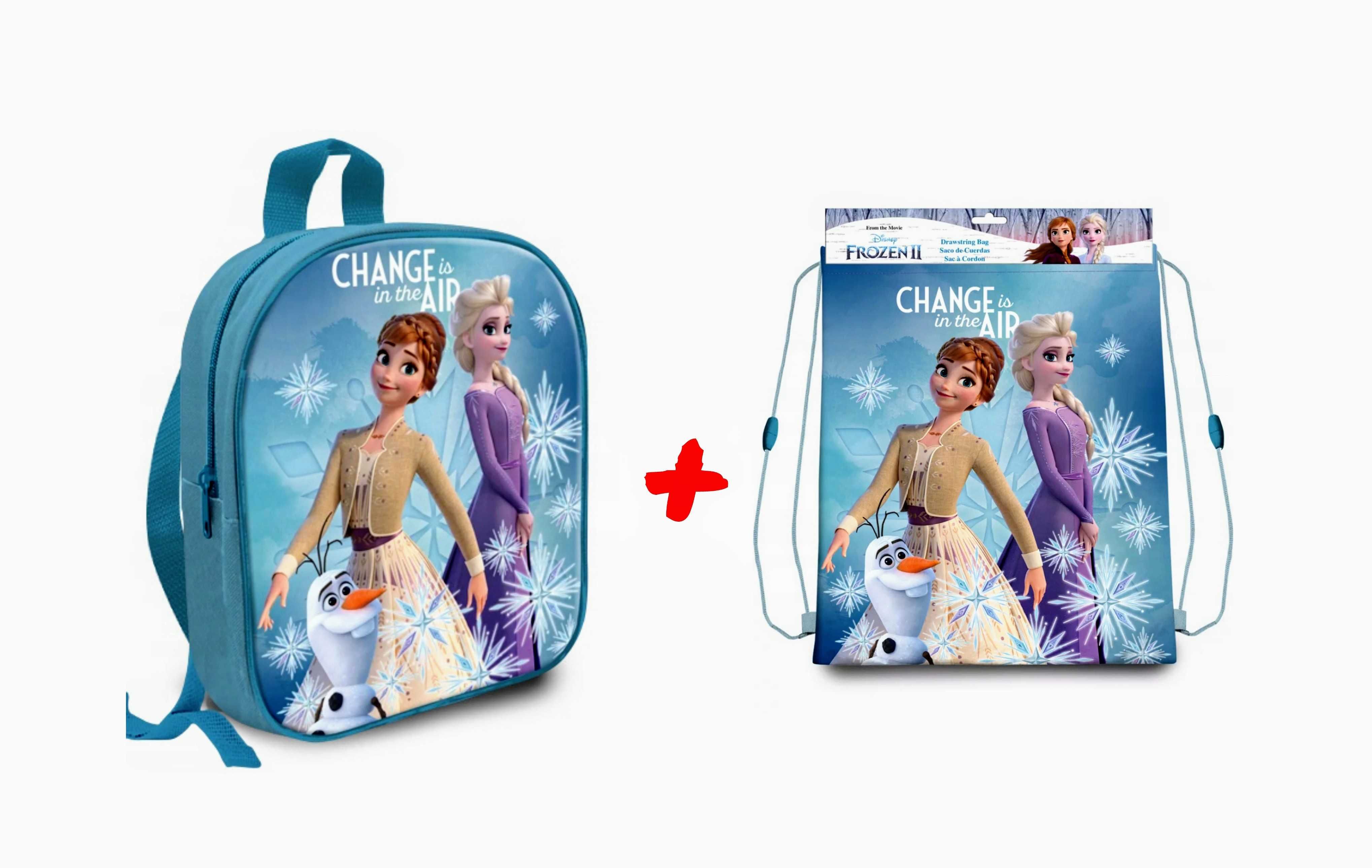 ZESTAW plecak + worek Kraina Lodu Frozen Elsa Anna