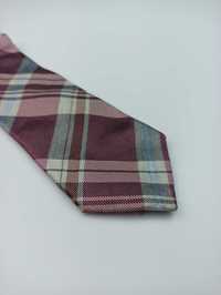 Charles Tyrwhitt bordowy jedwabny krawat w kratkę maj16