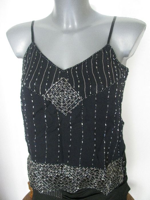 Nowy top czarny roz. 38-40