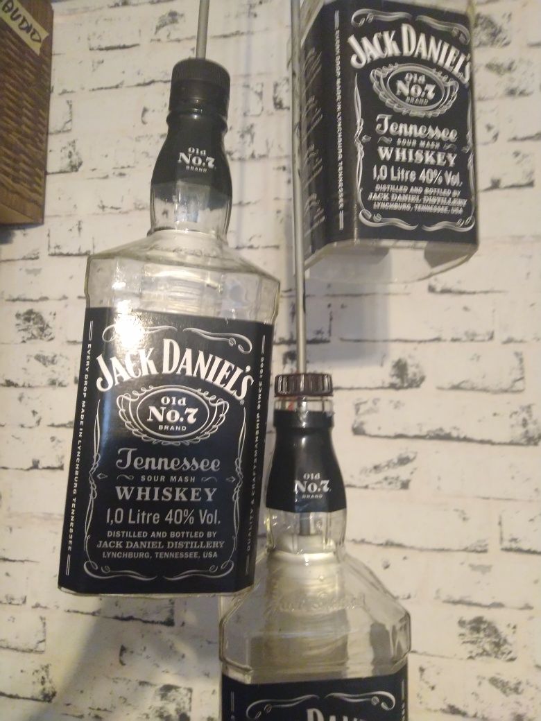 Żyrandol lampa 3x Jack Daniels 1l