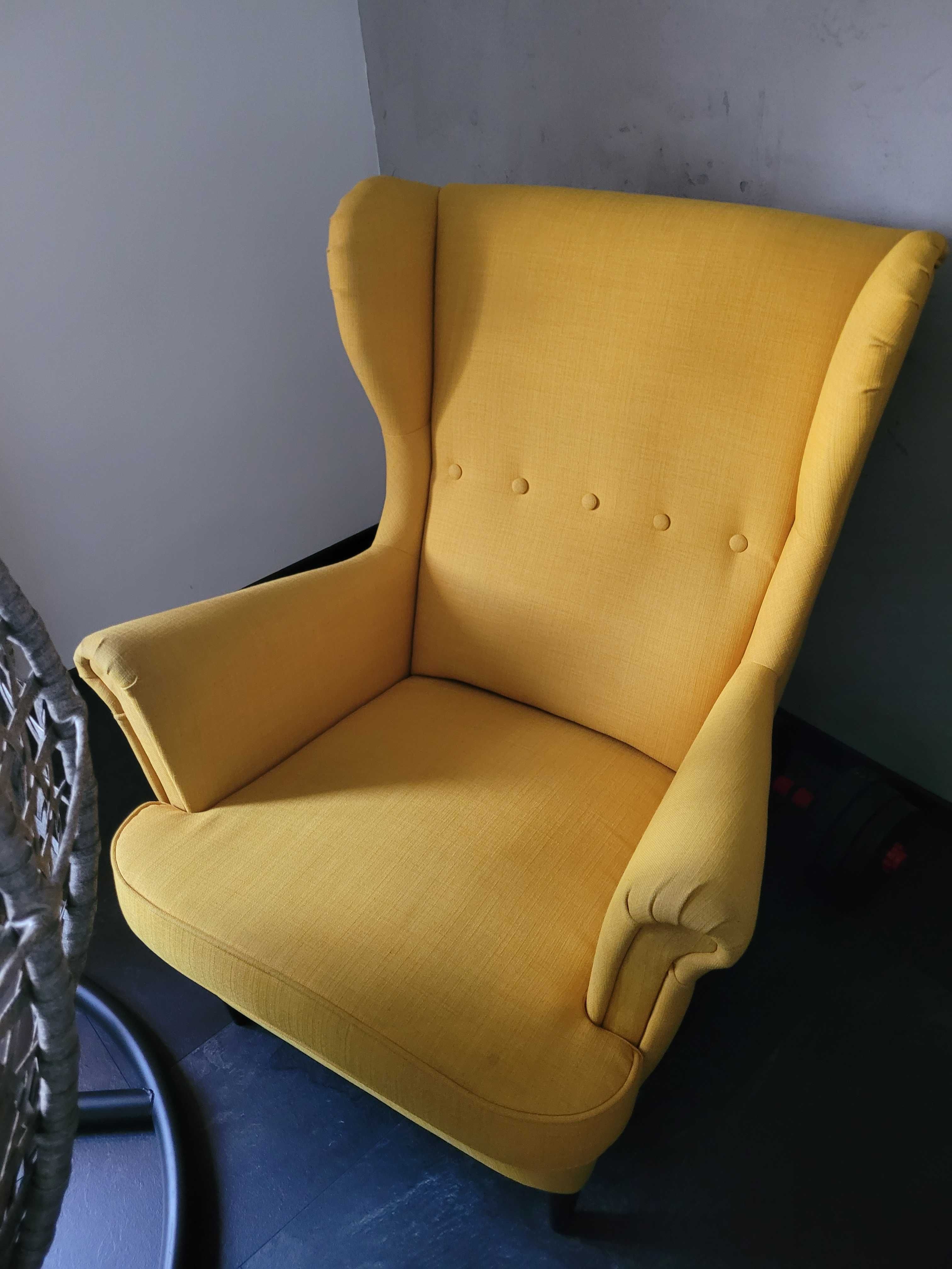 Fotel uszak żółty ikea