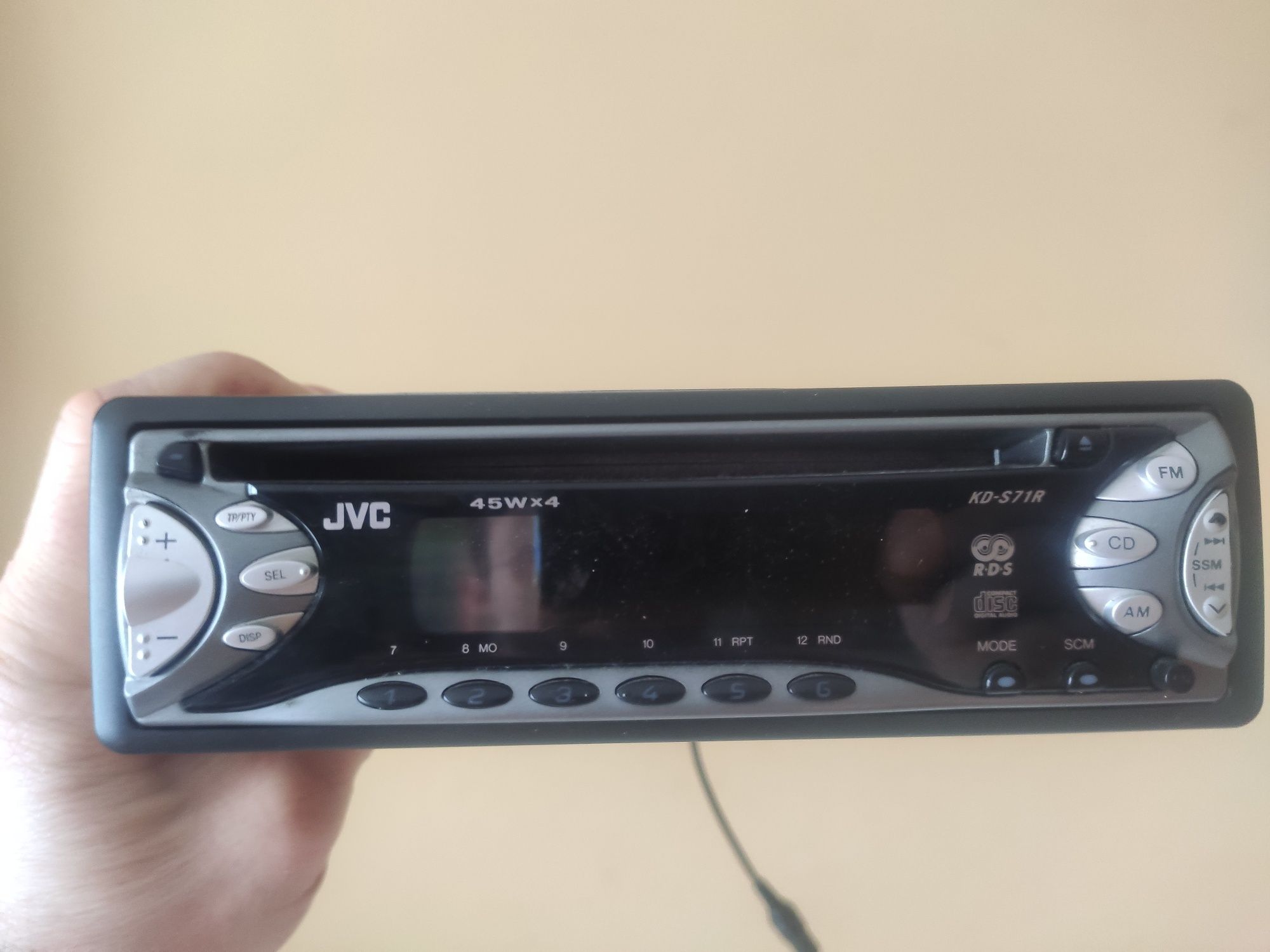 Radio JVC KD S71R Wzmacniacz AUX wyjście na zmieniarkę CD