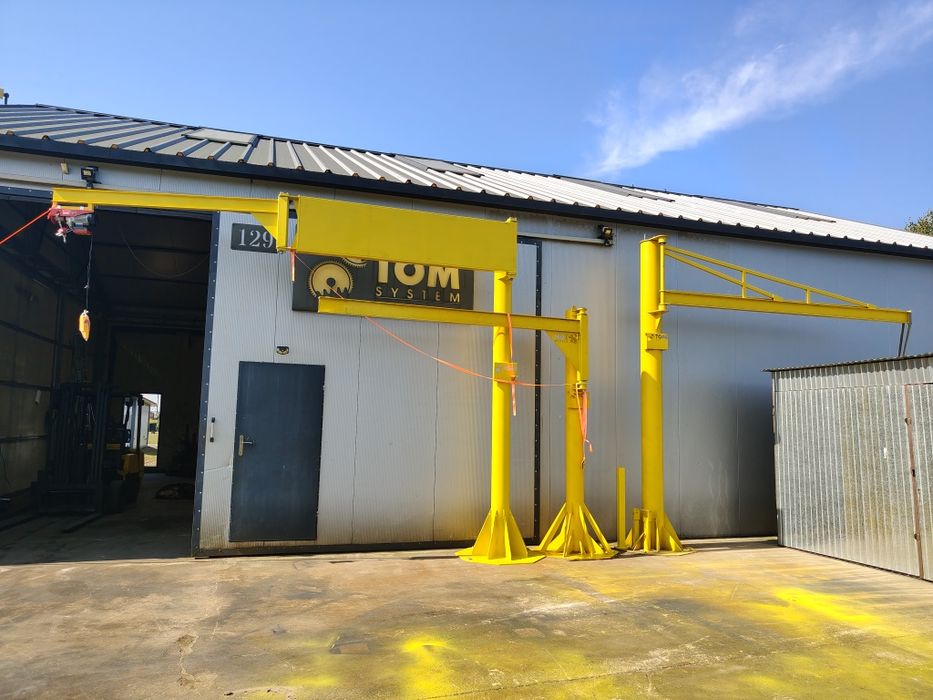 Żuraw 250/500kg przejazd elektryczny kompletny od ręki 3m/3m