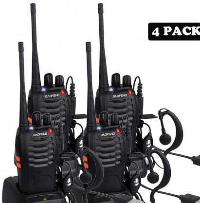Pack 4x Walkie Talkies - Intercomunicadores Rádio - Novos - Promo
