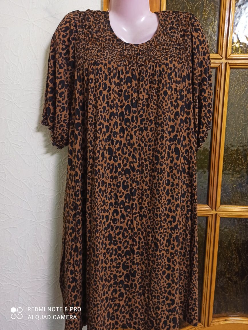 Сукня (плаття) тигровий принт , розм 54-56
