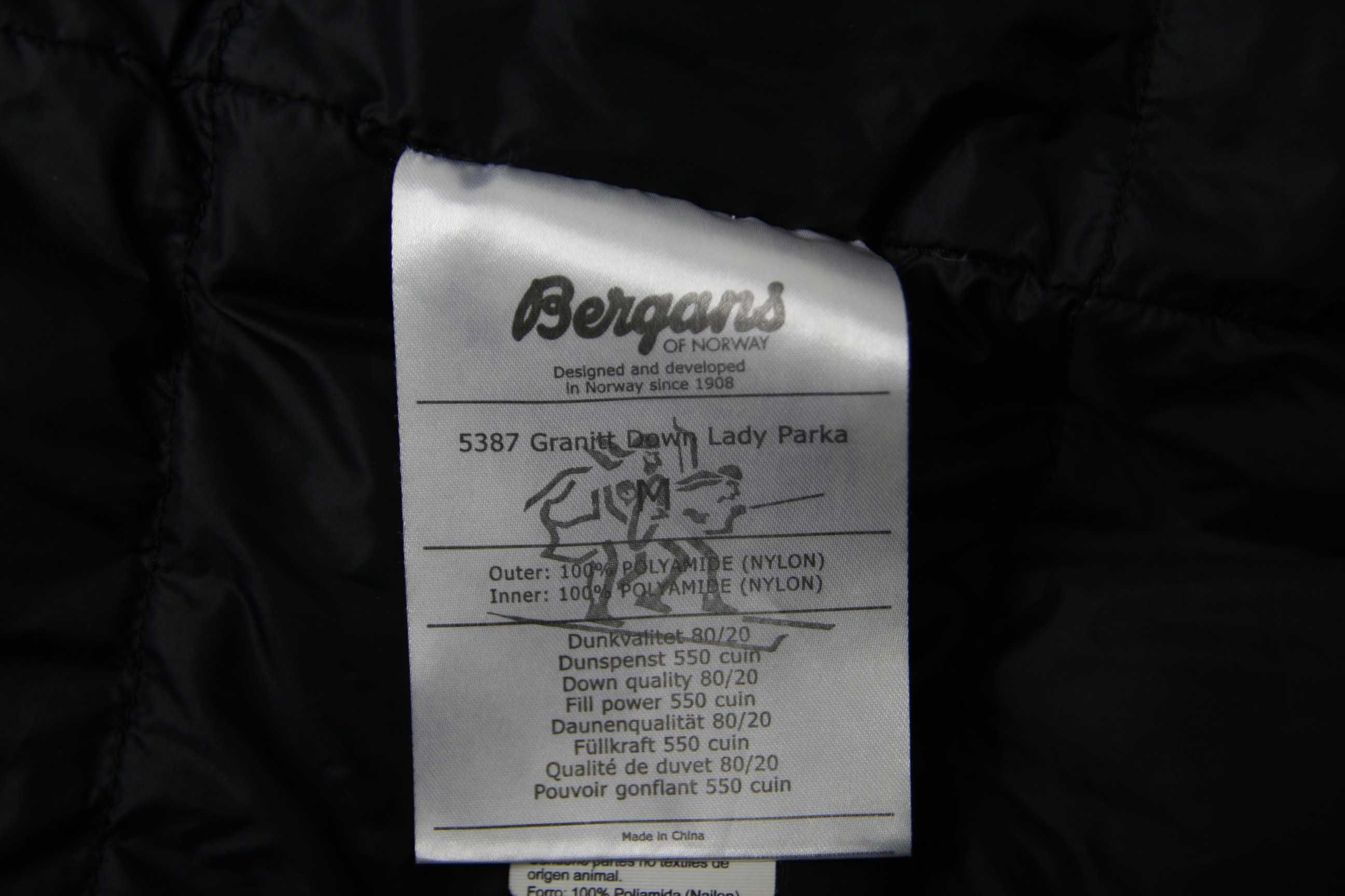 Bergans of norway damska puchowa parka rozmiar L