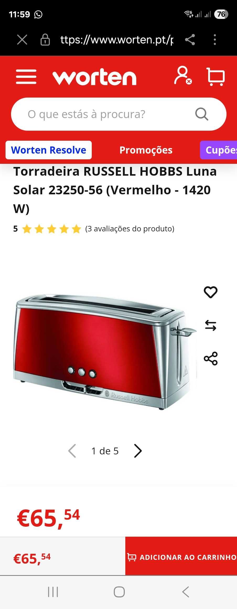 Torradeira Russell hobbs