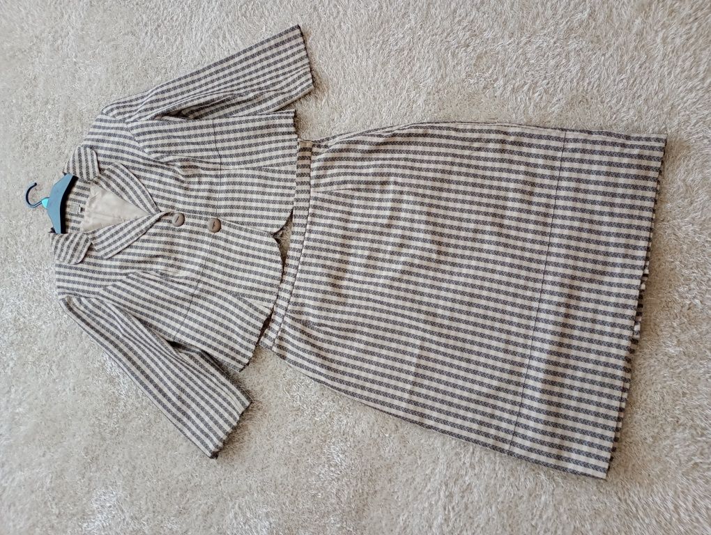 Elegancki komplet w pepitkę