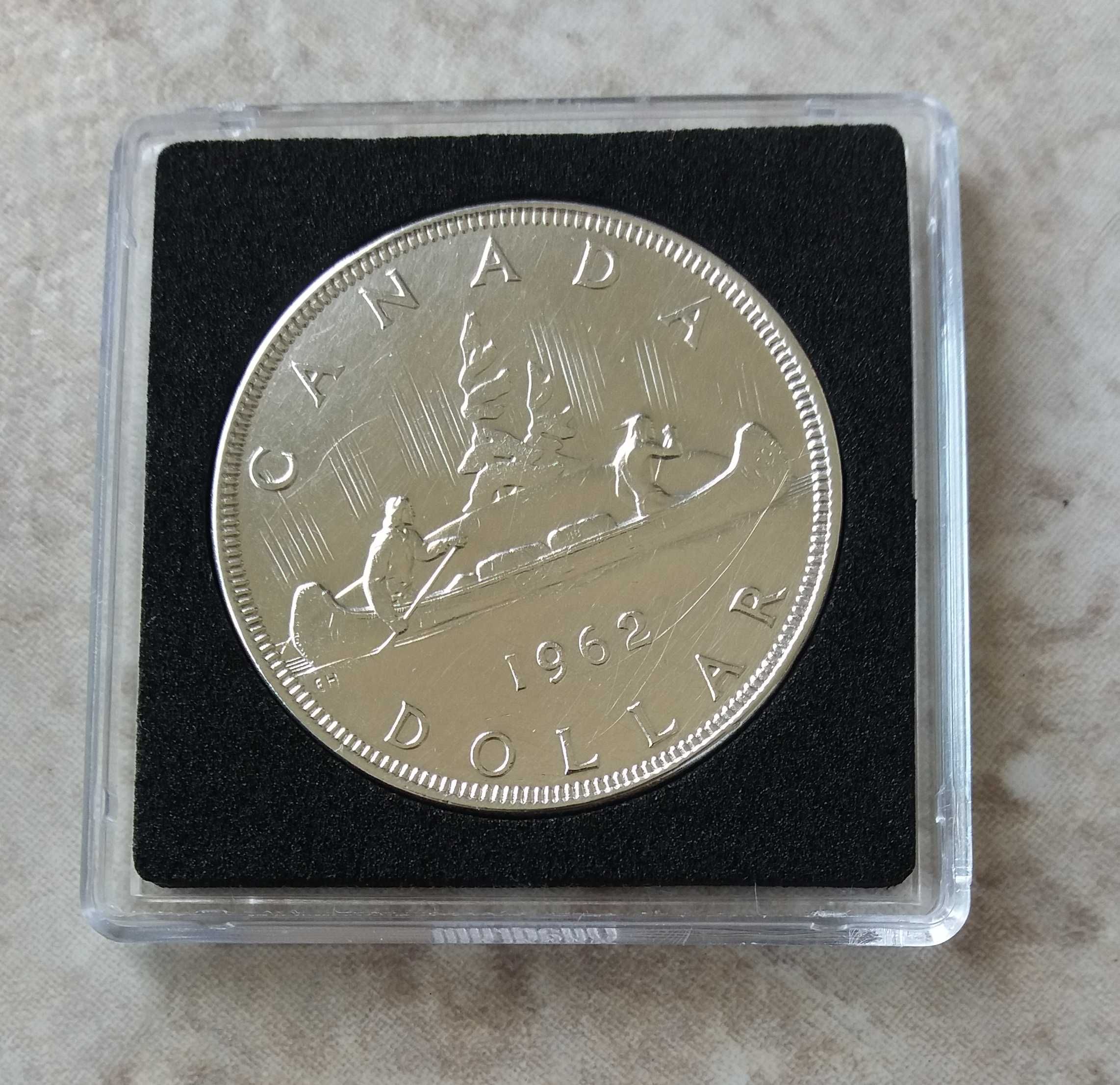 1 dólar Canadá, 1962, prata 0.800.