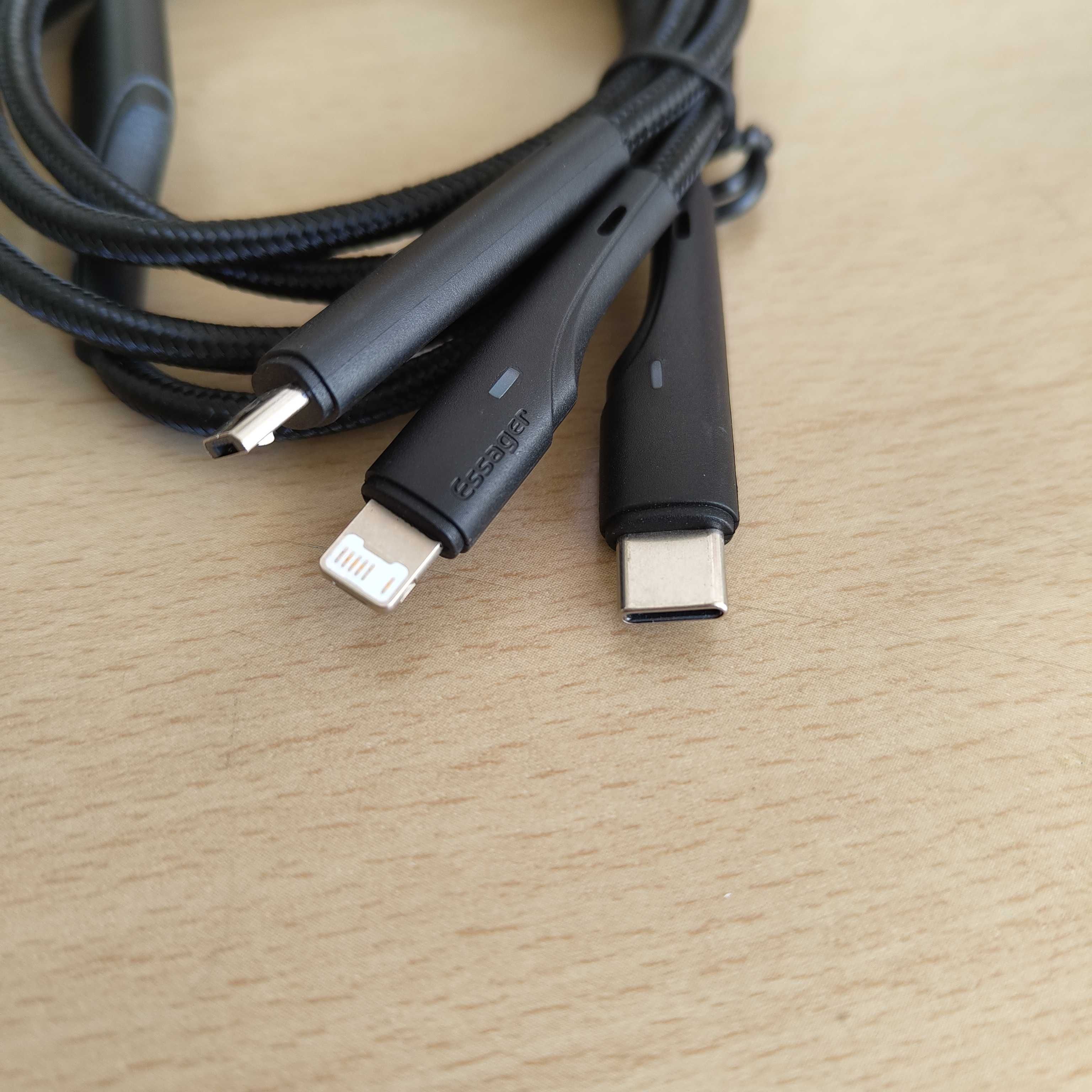 Cabo e Entradas Micro Usb, Tipo C, Lightning Iphone